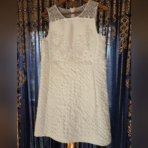 Beaded knee length wide cocktail dress Women's size 4